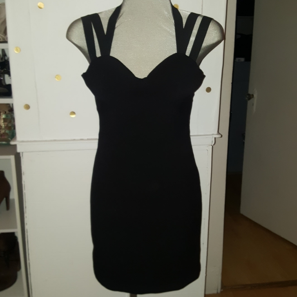 Michael  Michael Kors Strappy Black Dress